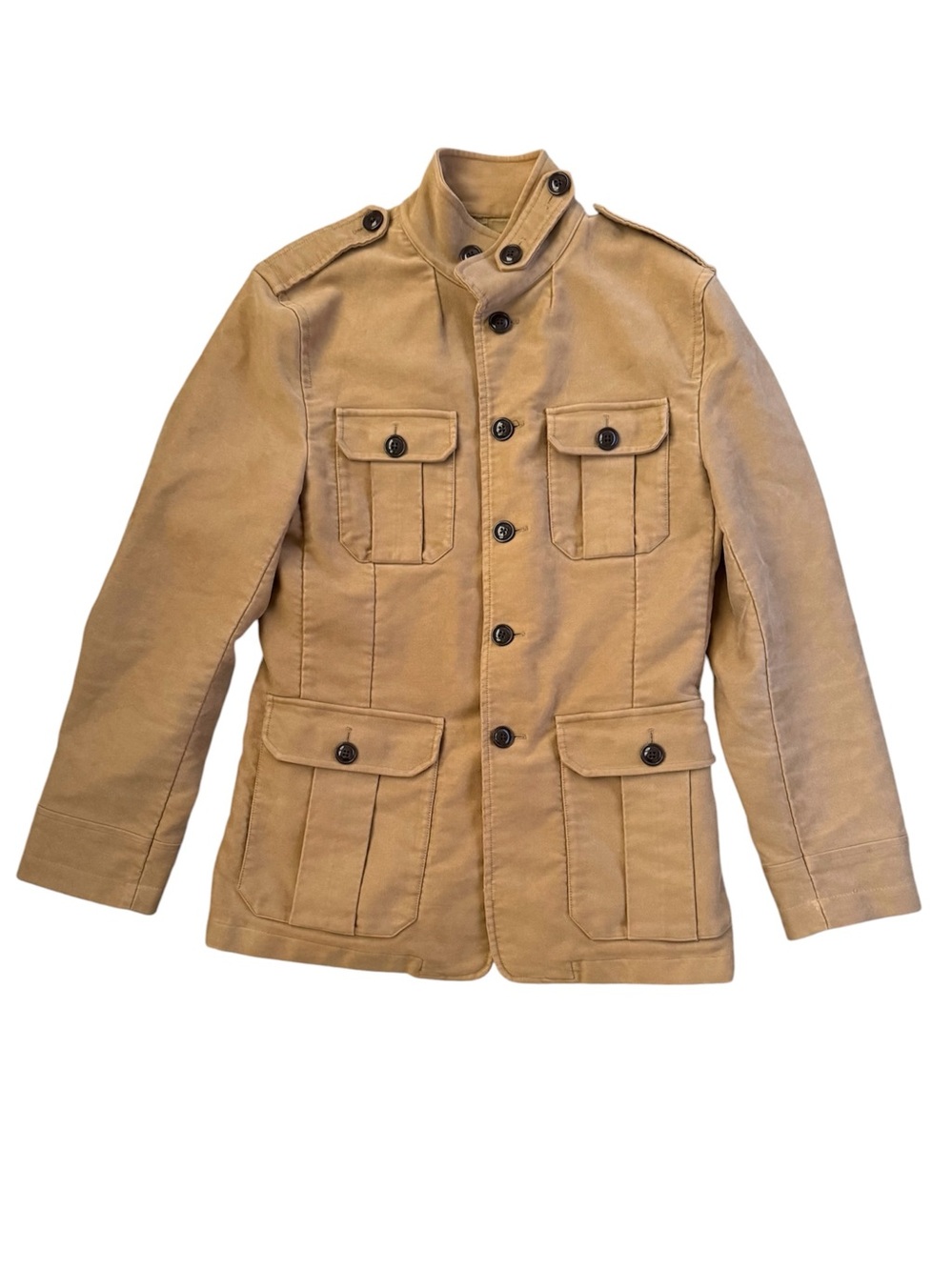 Ralph Lauren Rugby Vintage Beige Tan Military Field Jacket